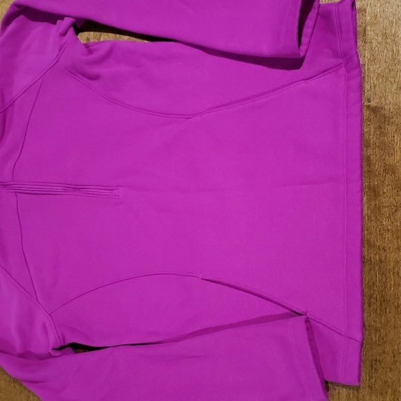 Under Armour Pink/ Purple Cold Gear Fleece Zip Pullover Small - Picture 2 of 9